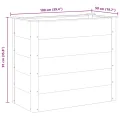 vidaXL Garten Hochbeet Pflanzkasten Blumenkasten Gemüsebeet Pflanzkübel Blumenkübel Frühbeet Gartenbeet Pflanzbeet WPC 100x50x91cm Grau - Thumbnail 9