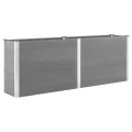 vidaXL Garten Hochbeet Pflanzkasten Blumenkasten Gemüsebeet Pflanzkübel Blumenkübel Frühbeet Gartenbeet Pflanzbeet WPC 100x50x91cm Grau - Thumbnail 10