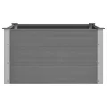 vidaXL Garten Hochbeet Pflanzkasten Blumenkasten Gemüsebeet Pflanzkübel Blumenkübel Frühbeet Gartenbeet Pflanzbeet WPC 100x100x54cm Grau - Thumbnail 8