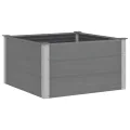 vidaXL Garten Hochbeet Pflanzkasten Blumenkasten Gemüsebeet Pflanzkübel Blumenkübel Frühbeet Gartenbeet Pflanzbeet WPC 100x100x54cm Grau - Thumbnail 1