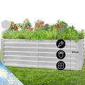 blumfeldt Metall-Hochbeete für Gärten, Gemüse-Pflanzgefäße für den Außenbereich, für Garten, Kräuter, Blumen, Obst, Gemüse, 970 l, großer, freistehender Stahl-erhöhter Pflanzkasten, wetterfest und - Thumbnail 1
