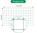 KINGLAKE Ranknetz für Kletterpflanzen, Gurkennetz 3.6X1.8M, Rankhilfe Gurken Netz, Pflanzennetze Kletternetz, Hochbeet Rank Netz, Rankgitter für Gewächshaus Garten Bohnen Tomaten-Grün - Thumbnail 5