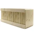 Hochbeet massiver Pflanzkasten Dona (Fichte, 118 x 50 cm) – Stabiler Pflanzkasten mit Vlies, wetterfest & fertig montiert - Thumbnail 10