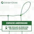 GardenGloss® Ranknetz mit großer Maschenweite für besonders ertragreiche Ernte von Gurken, Tomaten und Anderen Gemüsepflanzen - Rankhilfen für Kletterpflanzen (2m x 10m) - Thumbnail 5