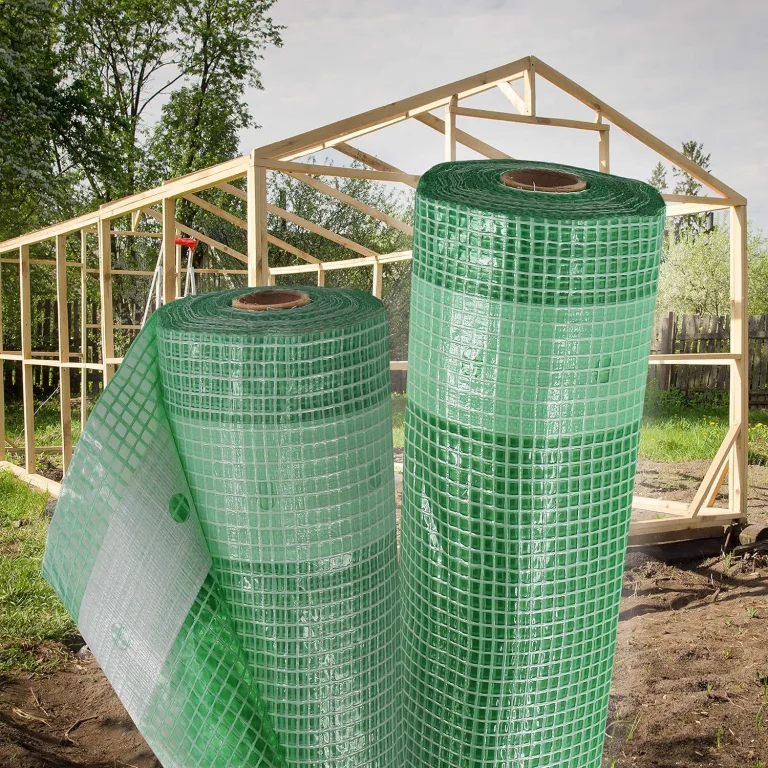 Aquagart Gewächshausfolie Gitterfolie Frühbeetfolie Gartenfolie 250g UV Stabil grün Verschiedene Breiten und Längen (3m, grün/transparent 1,5m breit) – Bild 7