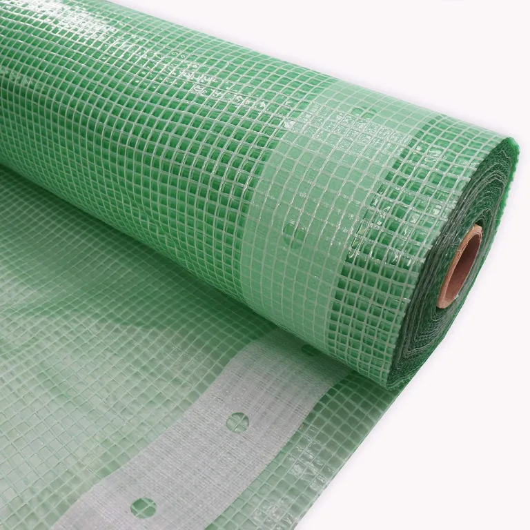 Reißfeste Gewächshaus-Folie Gitterfolie mit Nagelrand von Aquagart I UV-Stabile Folie für Tomatenhaus Frühbeetfolie I Gewebefolie Gartenfolie Grün 250g (6m, grün/transparent 2,0m breit) – Bild 2