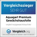 Aquagart Gewächshausfolie Gitterfolie Frühbeetfolie Gartenfolie 250g UV Stabil grün Verschiedene Breiten und Längen (15m, grün/transparent 3,0m breit) - Thumbnail 8