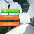 BioGreen Foliengewächshaus Tomatenhaus SUPERDOME 300 cm, winterfestes Treibhaus aus UV-beständiger PE-Folie, Schattierfolie im Dach, Frost- und Hitzeschutz, 2 Reißverschluss-Türen - Thumbnail 3