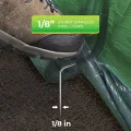 BioGreen Foliengewächshaus Tomatenhaus SUPERDOME 300 cm, winterfestes Treibhaus aus UV-beständiger PE-Folie, Schattierfolie im Dach, Frost- und Hitzeschutz, 2 Reißverschluss-Türen - Thumbnail 4