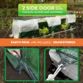 BioGreen Foliengewächshaus Tomatenhaus SUPERDOME 300 cm, winterfestes Treibhaus aus UV-beständiger PE-Folie, Schattierfolie im Dach, Frost- und Hitzeschutz, 2 Reißverschluss-Türen - Thumbnail 7