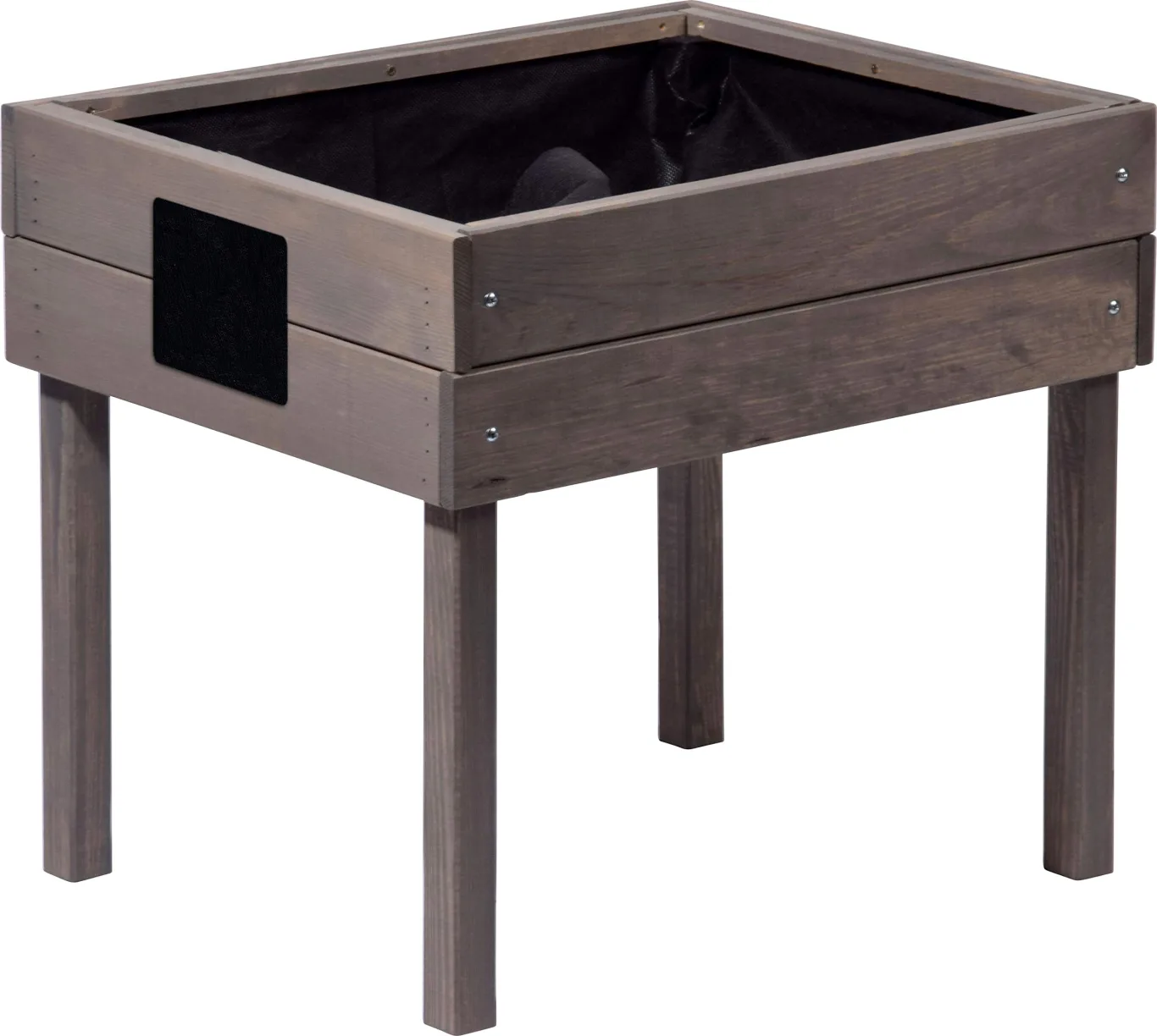 dobar® 58511FSC Kinderhochbeet mit Kreidetafel | Mini Hochbeet Holz | erhöhter Pflanzkasten für Kinder | Salatbeet auf Stelzen | Kleines Kräuterbeet für Garten/Terrasse/Balkon | 50 x 40 x 45 cm | Grau - Bild 1