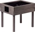 dobar® 58511FSC Kinderhochbeet mit Kreidetafel | Mini Hochbeet Holz | erhöhter Pflanzkasten für Kinder | Salatbeet auf Stelzen | Kleines Kräuterbeet für Garten/Terrasse/Balkon | 50 x 40 x 45 cm | Grau - Thumbnail 1