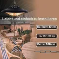 DONYER POWER Outdoor Heizungen für Garten Terrasse Heizungen Halogenheizung 800W & 2000W Elektrische Heizung für Gewächshaus Zelt - Thumbnail 5