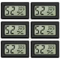 Digital Thermometer Temperatur Luftfeuchtigkeitmessgerät Hygrometer Mini für WohnzimmerInnen Gewächshaus - Thumbnail 8
