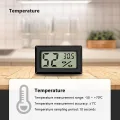 Digital Thermometer Temperatur Luftfeuchtigkeitmessgerät Hygrometer Mini für WohnzimmerInnen Gewächshaus - Thumbnail 3