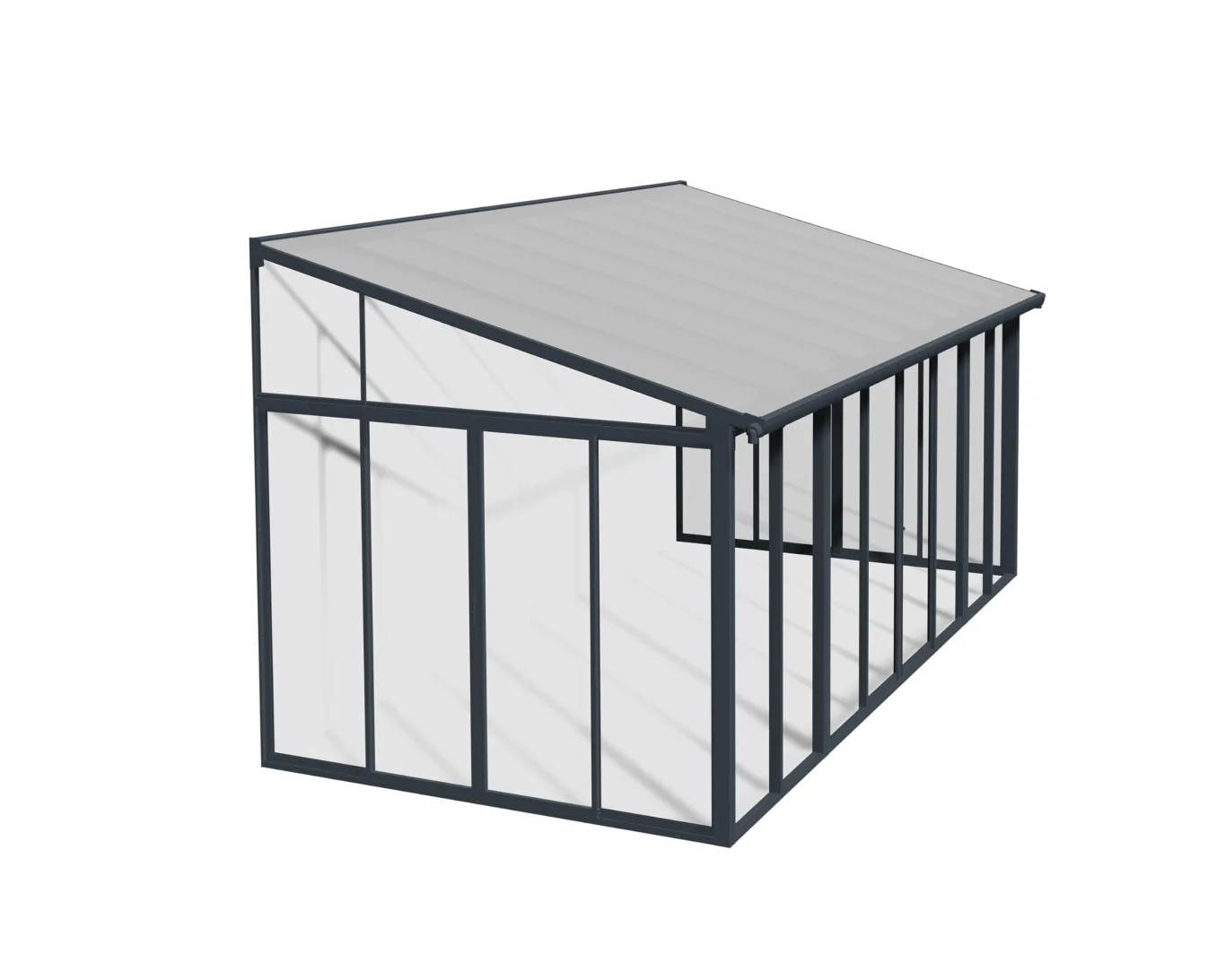 Palram Sanremo Wintergarten Veranda 300 x 546 cm in Grau - Bild 1