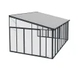 Palram Canopia Terrassendach Wintergarten Sanremo anthrazit // 400x425 cm (TxB) - Thumbnail 1
