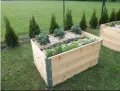 3X Hochbeet 120 x 80 x 20 cm Aufsatzrahmen Gartenbeet Stapelrahmen Europalette Palettenrahmen - Thumbnail 9
