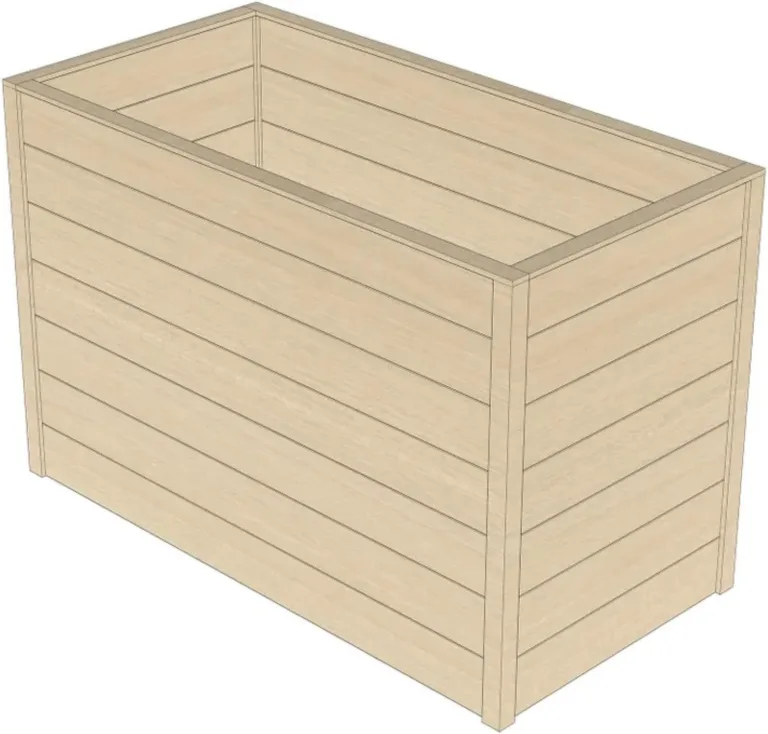 HORI Hochbeet Kit, Holz Stecksystem 80 cm hoch – Pflanzkasten Bausatz aus Fichte, 18 mm Wandstärke für Garten, Gemüsebeet & Kräuterbeet – DIY Pflanzkasten, in 15 Größen: Modell Magdeburg (60x120)