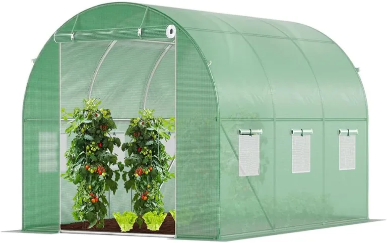 VOUNOT® Gewächshaus Foliengewächshaus Winterfest Tomatenhaus Folientunnel, 3x2x2m 6m² – Bild 1