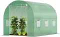 VOUNOT® Gewächshaus Foliengewächshaus Winterfest Tomatenhaus Folientunnel, 3x2x2m 6m² - Thumbnail 2