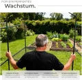 tectake® Gewächshaus mit UV-beständiger PE-Gitterfolie und 4 Metallablagegittern, 186 x 120 x 190 cm, Anzucht Gewächshaus für Tomaten & Pflanzen, Foliengewächshaus schützt vor Kälte, Regen und Frost - Thumbnail 6