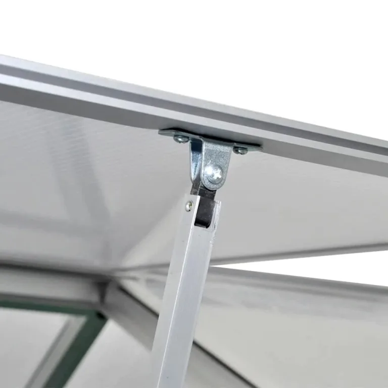 vidaXL Verstärktes Aluminium-Gewächshaus mit Bodenrahmen, Pflanzen, Gemüse, Anzuchthaus, Gartenarbeit, Outdoor-Struktur, UV-beständig, isolierter Hof, 97,1 m² – Bild 8