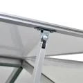 vidaXL Verstärktes Aluminium-Gewächshaus mit Bodenrahmen, Pflanzen, Gemüse, Anzuchthaus, Gartenarbeit, Outdoor-Struktur, UV-beständig, isolierter Hof, 97,1 m² - Thumbnail 8