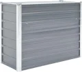 vidaXL Hochbeet Verzinkter Stahl 100x40x77cm Grau Gartenbeet Frühbeet Garten - Thumbnail 2