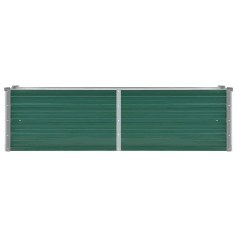 vidaXL Hochbeet Verzinkter Stahl 160x40x45cm Grün Gartenbeet Frühbeet Garten – Bild 6