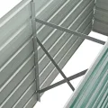 vidaXL Hochbeet Stahl 160x40x77cm Grün Pflanzkasten Blumenkasten Gemüsebeet - Thumbnail 4
