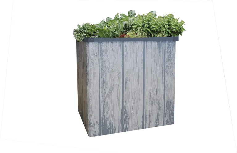 JUWEL Hochbeet Timber XXL (inkl. Thermohauben, Kräuterbeet in Holzoptik, Beetsystem mit hoher Wärmeisolierung, Maße 190x60, Hauben abnehmbar) 20823 – Bild 4