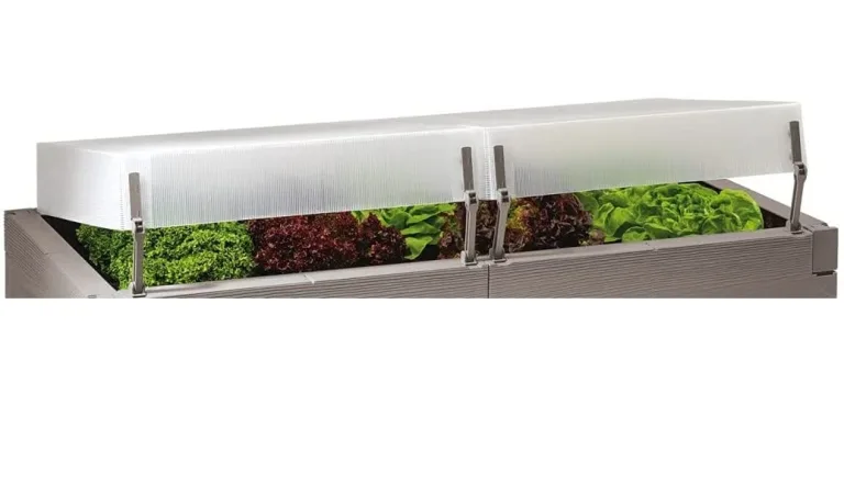JUWEL Hochbeet Timber XXL (inkl. Thermohauben, Kräuterbeet in Holzoptik, Beetsystem mit hoher Wärmeisolierung, Maße 190x60, Hauben abnehmbar) 20823 – Bild 6