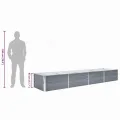 vidaXL Hochbeet Verzinkter Stahl 320x80x45cm Garten Pflanzbeet Blumenkasten - Thumbnail 4