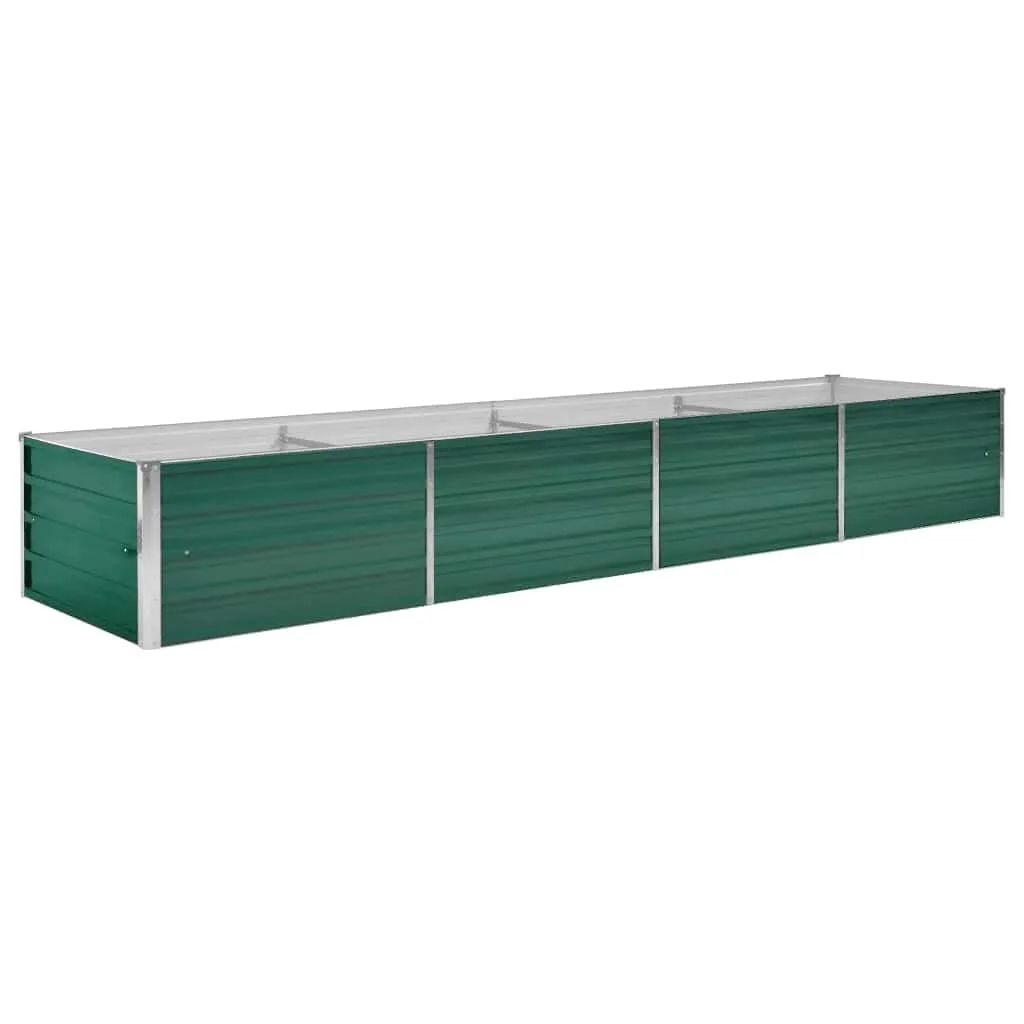 vidaXL Hochbeet Verzinkter Stahl 320x80x45 cm Grün Gartenbeet Pflanzbeet - Bild 1