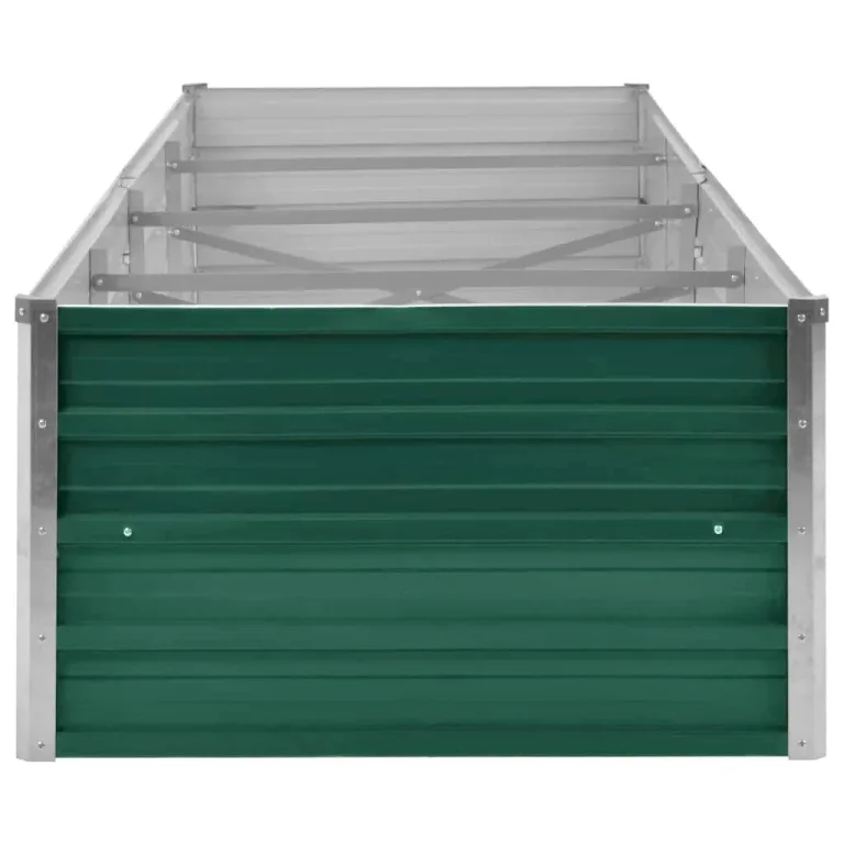 vidaXL Hochbeet Verzinkter Stahl 320x80x45 cm Grün Gartenbeet Pflanzbeet – Bild 7