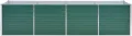 vidaXL Hochbeet Verzinkter Stahl 320x80x77 cm Grün Gartenbeet Pflanzbeet - Thumbnail 7
