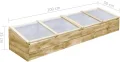 vidaXL Kiefernholz Imprägniert Gewächshaus 200x50x35cm Frühbeet Frühbeetkasten - Thumbnail 3