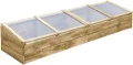 vidaXL Kiefernholz Imprägniert Gewächshaus 200x50x35cm Frühbeet Frühbeetkasten - Thumbnail 1