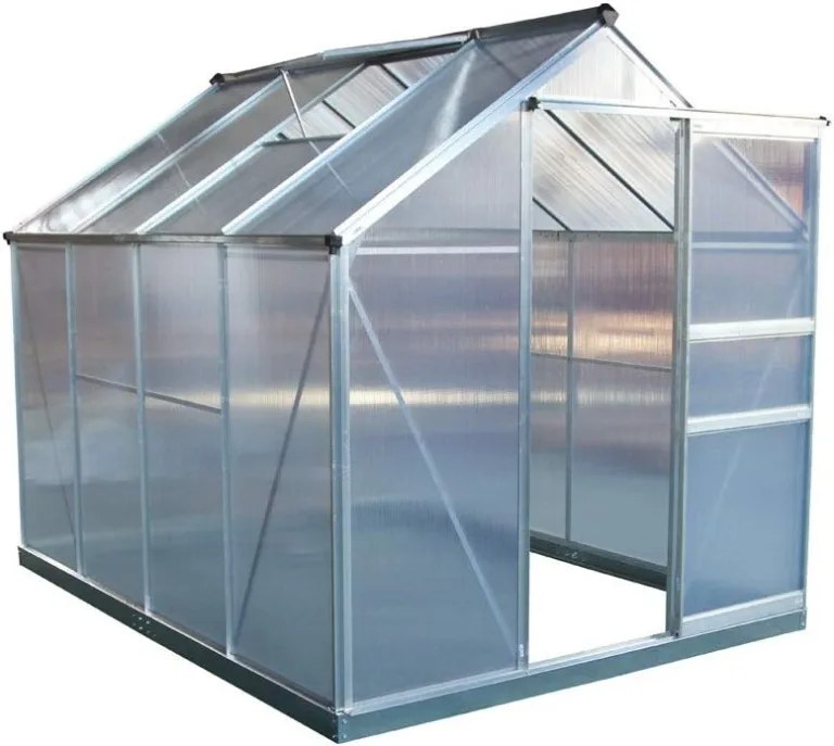 Westmann Aluminium Gewächshaus Flora 68 | Silber | 252x192x201 cm – Bild 1