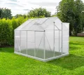 Westmann Aluminium Gewächshaus Flora 68 | Silber | 252x192x201 cm - Thumbnail 4