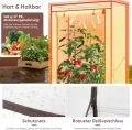 Sekey Gewächshaus Klein 150x100x50 cm, Tomatengewächshaus Foliengewächshaus Tomaten Gewächshaus Balkon Indoor Outdoor - Stabil, Winterfest & Einfach zu montieren, Weiß - Thumbnail 4