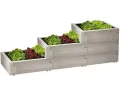 JUWEL Hochbeet Timber Erweiterungs-Set (2 Bausteine in Holzoptik, Vergrößern den Füllinhalt um 60 Liter, Beetsystem mit hoher Wärmeisolierung, Maße 60 cm, Höhe 20 cm, Gemüsebeet) 20477 - Thumbnail 10