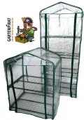 Folien-Gewächshaus 69x49x93 cm Mini-Treibhaus Frühbeet für Balkon - Thumbnail 4