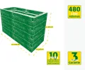 JUWEL Hochbeet Timber 4er-Set (24 Bausteine, Kräuterbeet Füllinhalt 480 l, in Holzoptik, Beetsystem mit hoher Wärmeisolierung, Maße 130x60 cm, Höhe 60 cm, Gemüsebeet) 20470 - Thumbnail 5