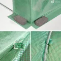 VOUNOT® Gewächshaus Foliengewächshaus Winterfest Tomatenhaus Folientunnel, 6x3x2m 18m² - Thumbnail 7