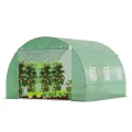 VOUNOT® Gewächshaus Foliengewächshaus Winterfest Tomatenhaus Folientunnel, 6x3x2m 18m² - Thumbnail 8