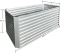 RS Trade Hochbeet Metall Florenz XL, 180×90×90 cm, Garten- & Gemüsehochbeet aus Stahl-Wellblech mit Zink-Aluminium, bodenlos, rostfrei & witterungsbeständig - Thumbnail 5