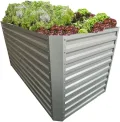 RS Trade Hochbeet Metall Florenz XL, 180×90×90 cm, Garten- & Gemüsehochbeet aus Stahl-Wellblech mit Zink-Aluminium, bodenlos, rostfrei & witterungsbeständig - Thumbnail 8
