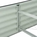 vidaXL Hochbeet Stahl Grau 320x80x44 cm Gemüsebeet Pflanzbeet Frühbeet Garten - Thumbnail 5